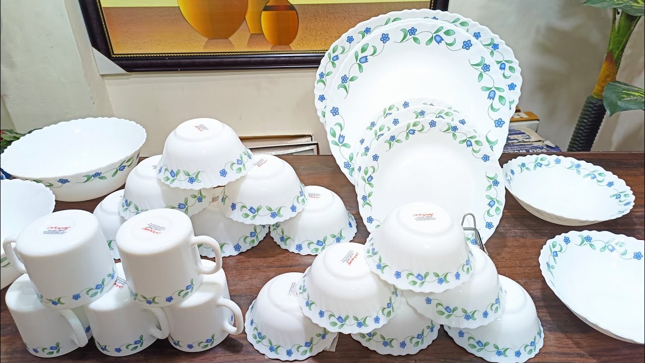 laopala dinner set with tea cup & snacks bowl microwave safe Available @fgcstore_india #dinnerset