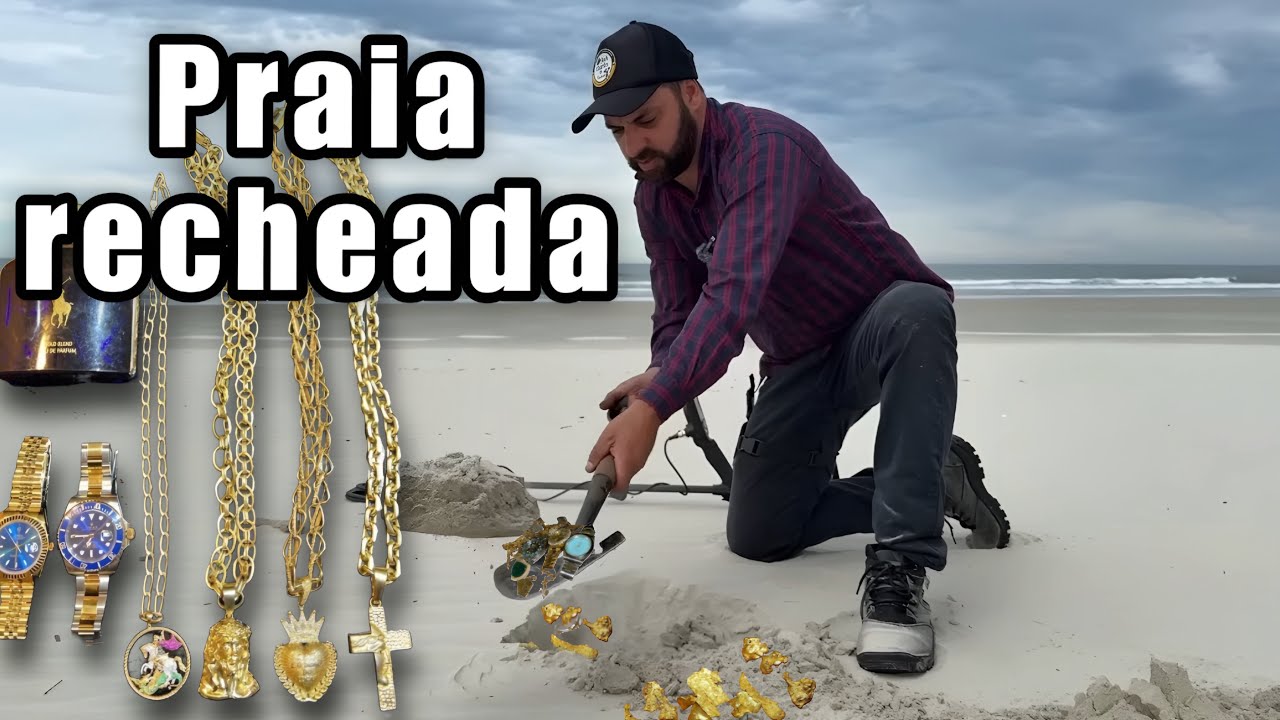 praia recheada de joias pegamos tudo e ganhamos nosso dia