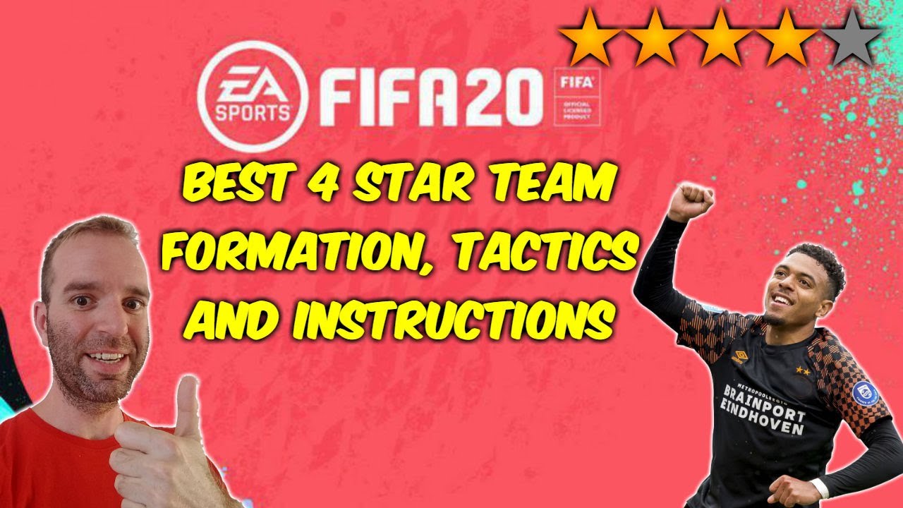 BEST 4 STAR TEAM IN FIFA 20! BEST FORMATION TACTICS AND INSTRUCTIONS!