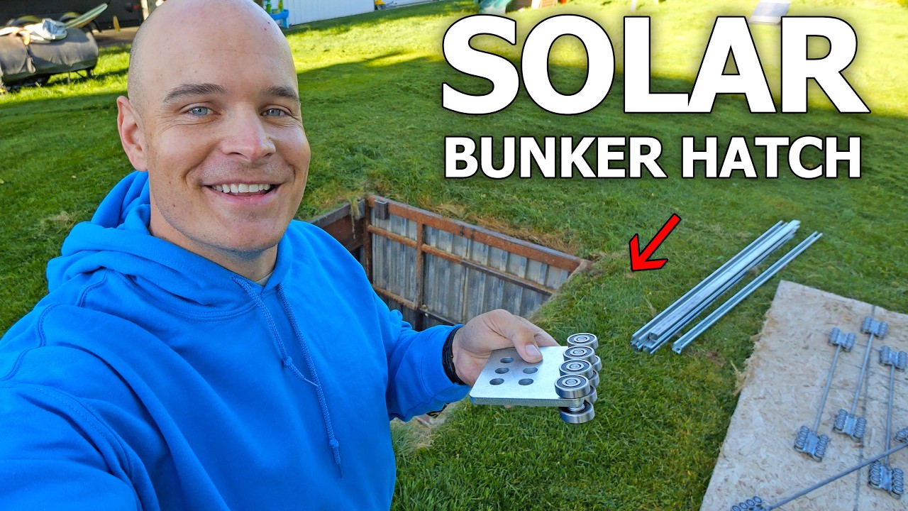 Bulletproof Solar Panel Bunker Door Build - (unlimited energy!)