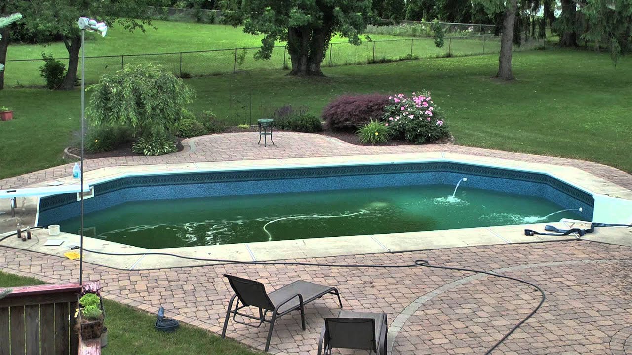 Pool Drain and Fill Up Time Lapse 2011