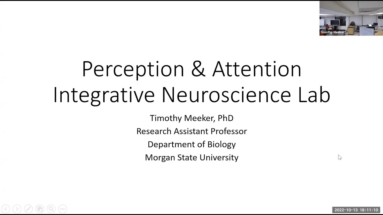 Professor Meeker's Perception and Attention Integrative Neuroscience Lab at Morgan State University