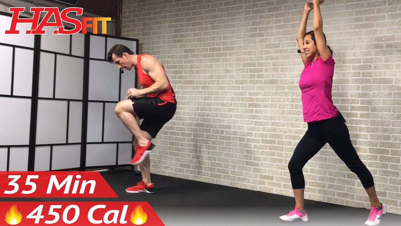 35 Min Standing Abs & Low Impact Cardio Workout for Beginners - Home Ab & Beginner Workout Routine