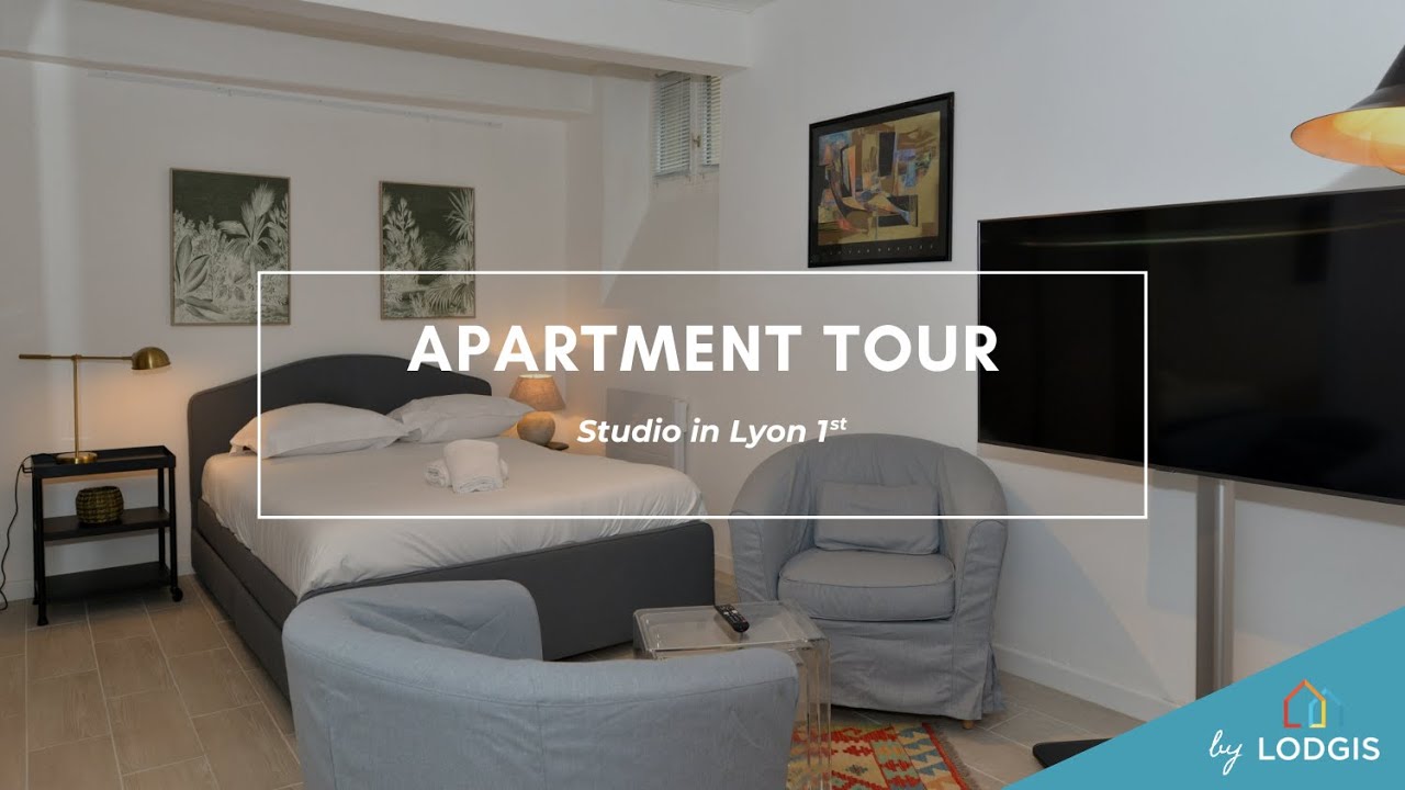 ✅ Location meublée à Lyon 1° Terreaux - Bat d'argent✨ Studio (27.6m²) en vidéo 🔎 Réf. 1L123635