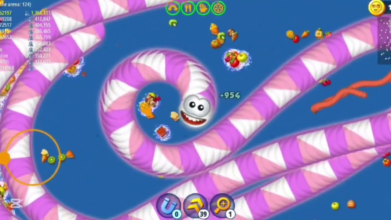 🐍 WORMSZONE.IO 🔥 Giant Snake DOMINATES The Server! 🏆 Biggest Worm Ever Gameplay | MKWorms01