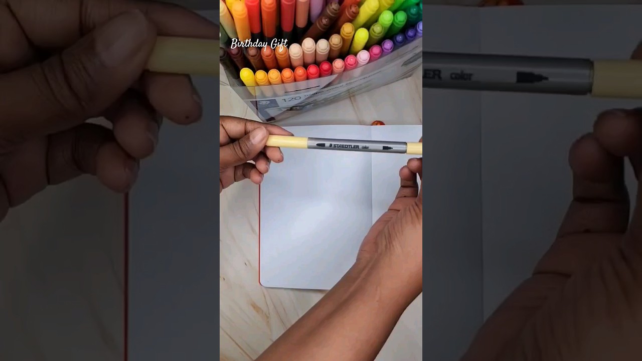Swatching 120 Staedtler Double-Ended Fibre-tip Pens 🥳