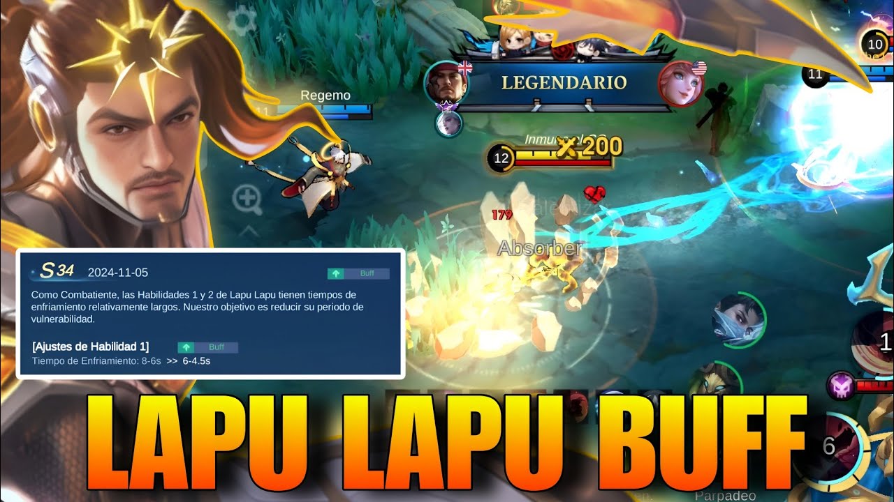 LAPU LAPU DESPUES DEL BUFF? SE NOTA? MLBB ESP