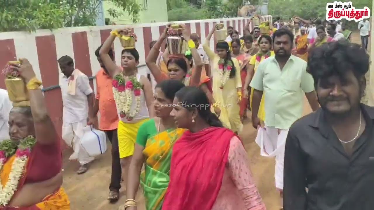 திருப்புத்தூர் அருகே பலஆண்டுகளுக்கு பிறகு நான்குகிராமங்கள் சேர்ந்து விமர்சையாக கொண்டாடிய பால்குடவிழா