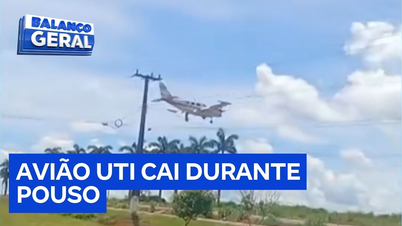 Aeronave que transferia paciente de UTI sofre acidente durante pouso