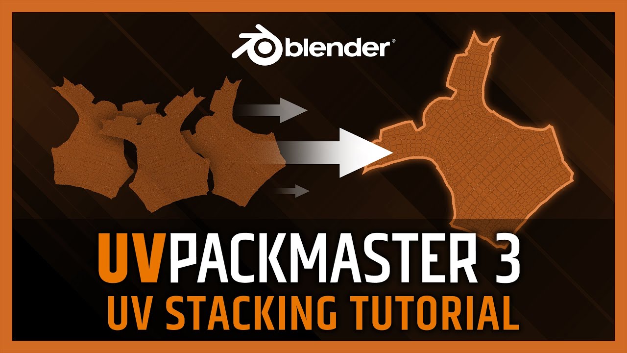 UVPackmaster 3 Blender tutorial: UV aligning (stacking).