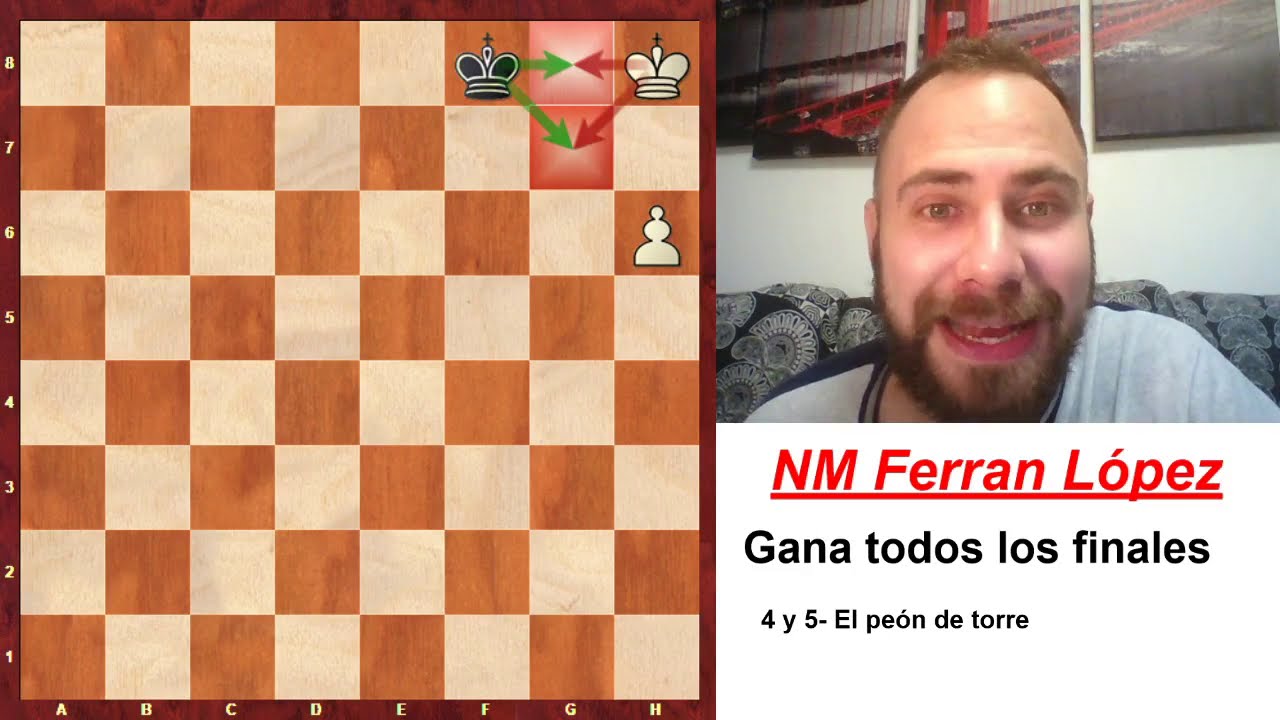 El PEÓN de torre [Final 4 y 5]. Ajedrez aprender FINALES