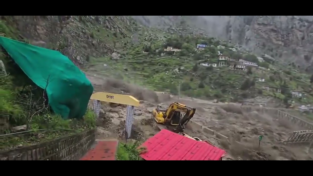 Devastation caused by a cloudburst in Chamoli's Niti Valley: Uttarakhand 