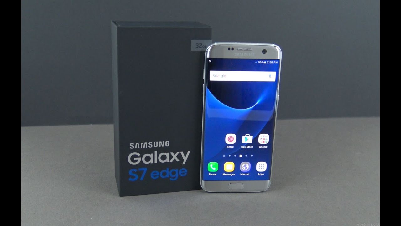 Samsung Galaxy S7 Edge Silver Titanium Unboxing & Firstlook
