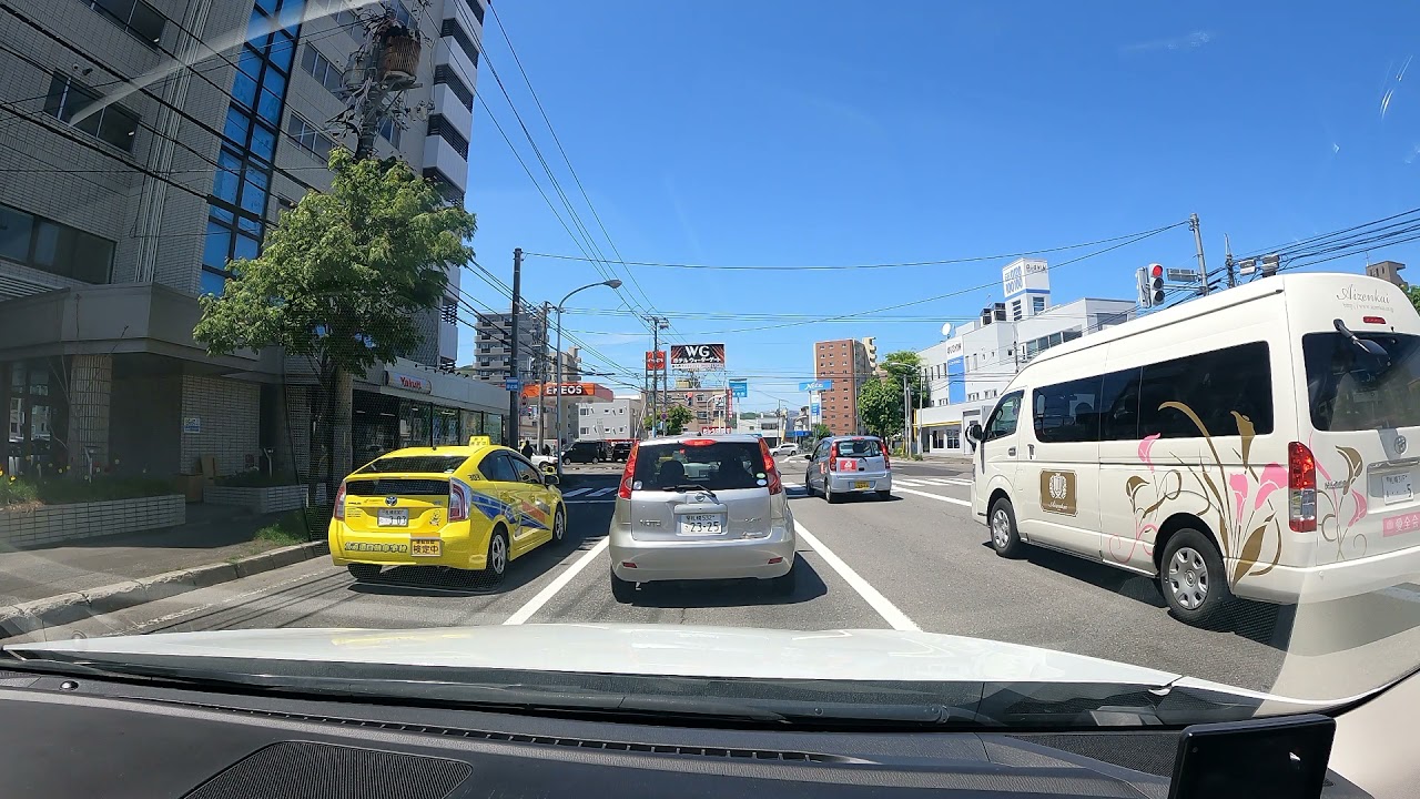 一周できない【札幌環状通】しかも右折を２回します('&omega;')ノ