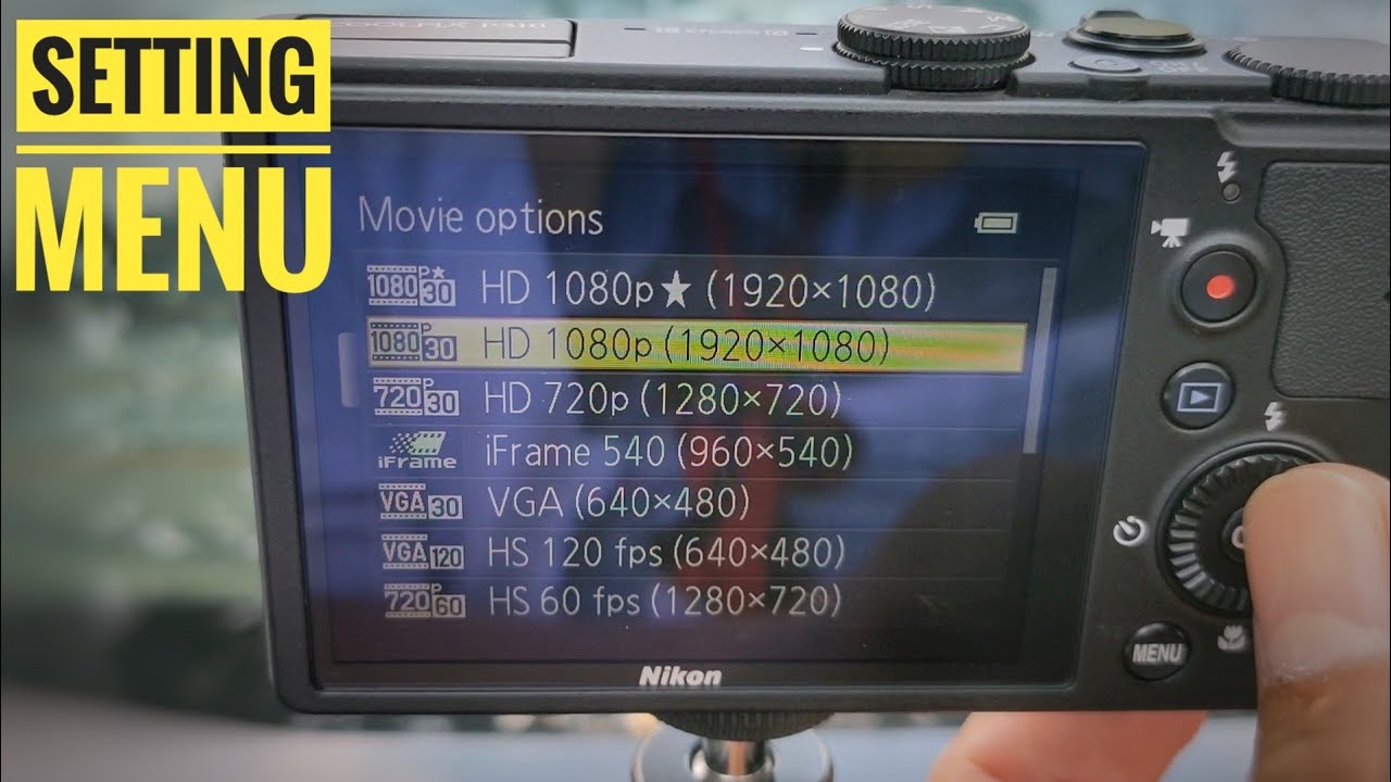 Review setting menu Nikon P310 point & shoot digital kamera