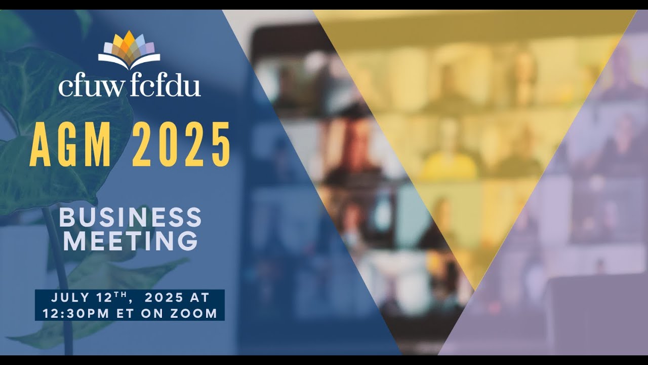 CFUW 2025 Virtual AGM & Conference: Business Meeting