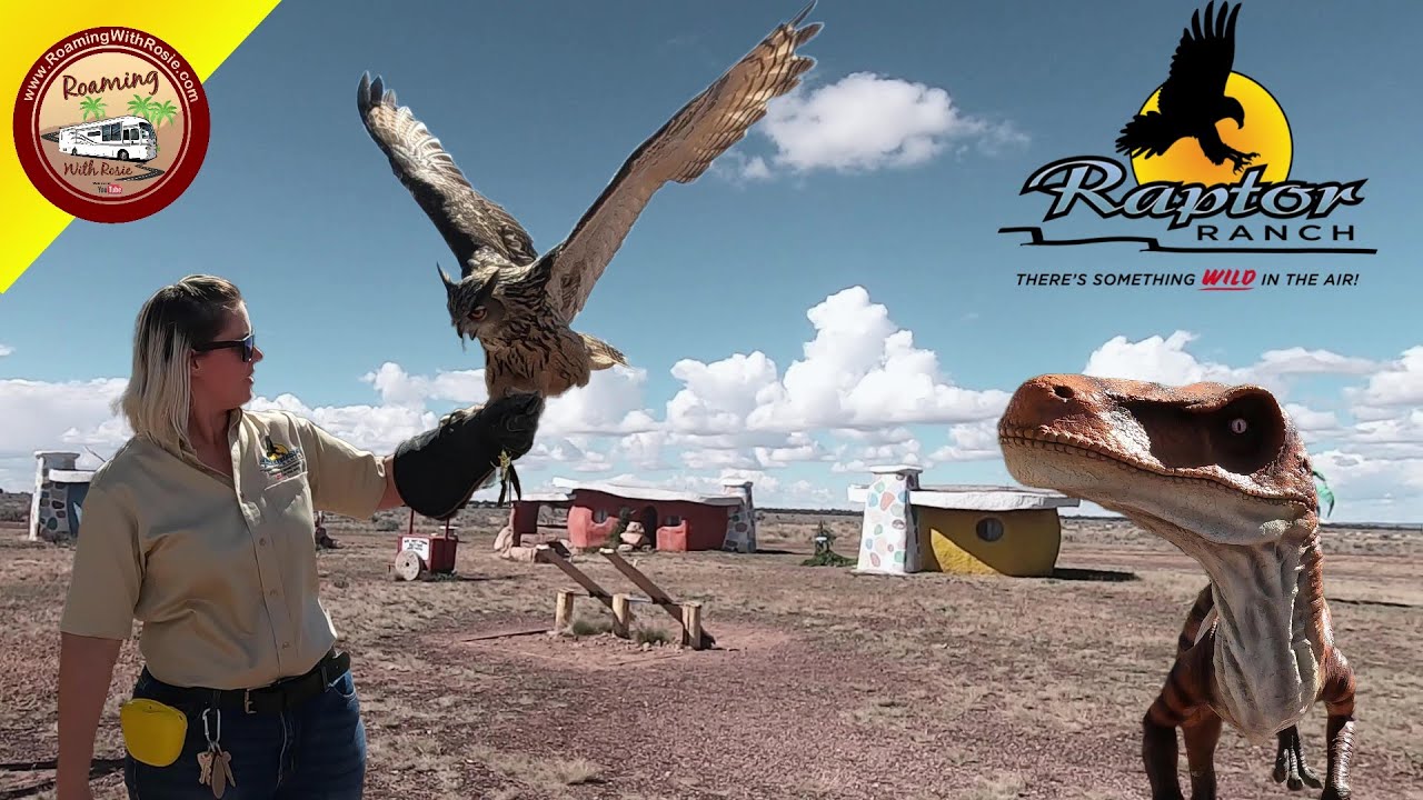 Grand Canyon Affordable RV Park Includes Raptor Ranch Admission & Dinosaurs!