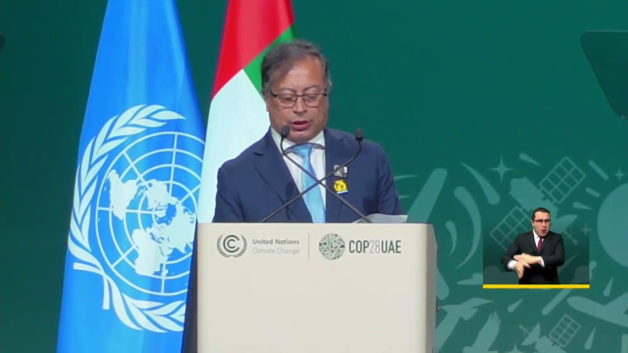 Intervención en el marco de la COP28 - Dubái, Emiratos Árabes Unidos.