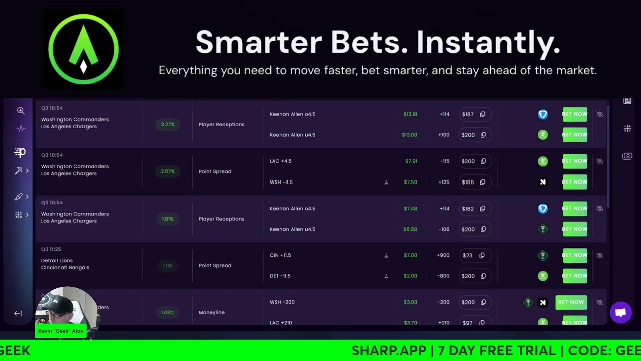 Live Arbitrage Betting Demo - Sharp App Arb Tool