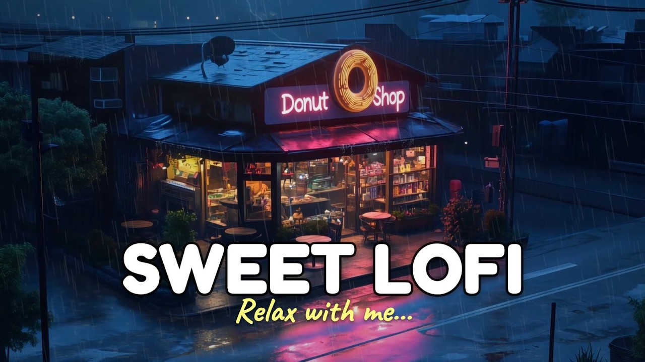 Mellow Mood Music ⛈️ | Caffe Night's / Lofi / Music / Vibe ☔ | Gentle Pulses for Vibes