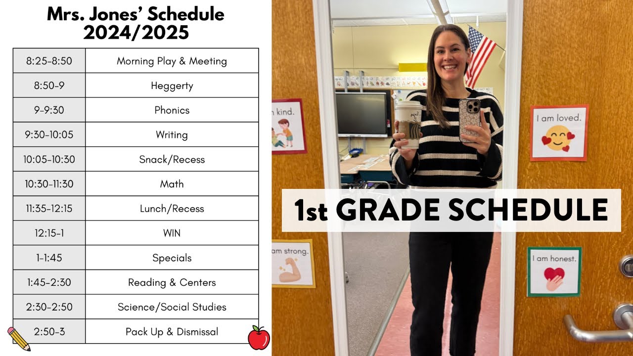Расписание занятий в первом классе на 2025 год // Подробное расписание занятий в первом классе с ...