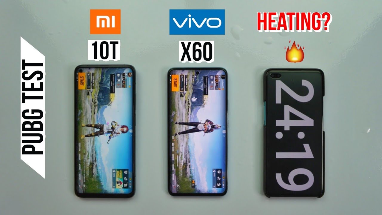 Vivo X60 vs Mi 10t Pubg Test, Heating and Battery Test | SD 865 vs 870 😱
