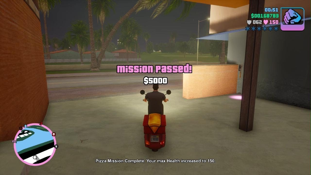 GTA VICE CITY Definitive Edition - Pizza Boy level 10 (150 Health)