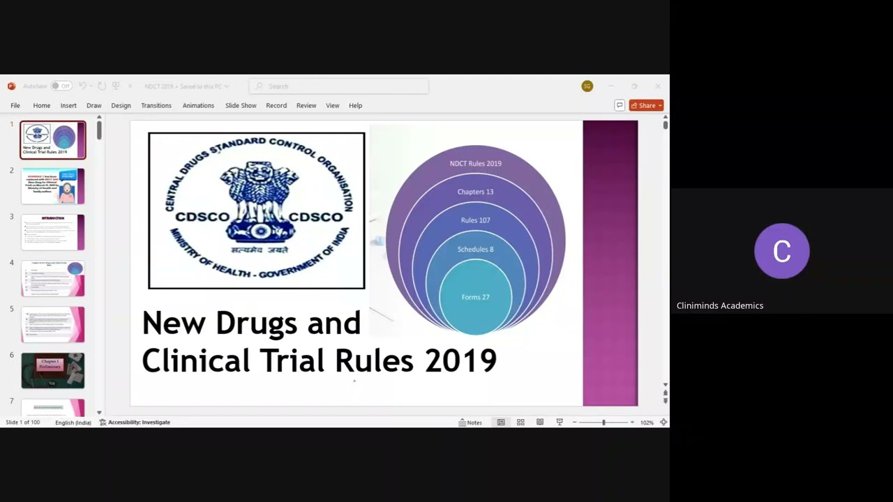 New drugs and clinical trial (NDCT) rules 2019