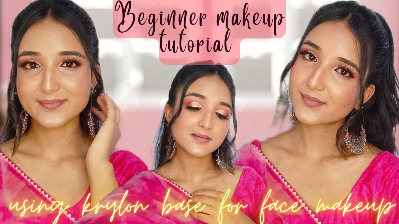 Beginners makeup tutorial//KRYLON makeup products// supra base