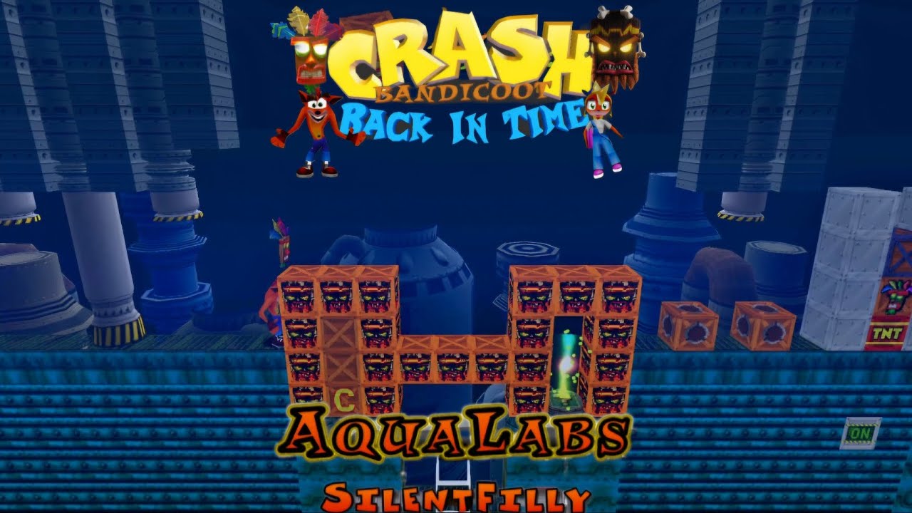 Crash Bandicoot - Back In Time Fan Game: Custom Level: Aqua Labs By SilentFilly