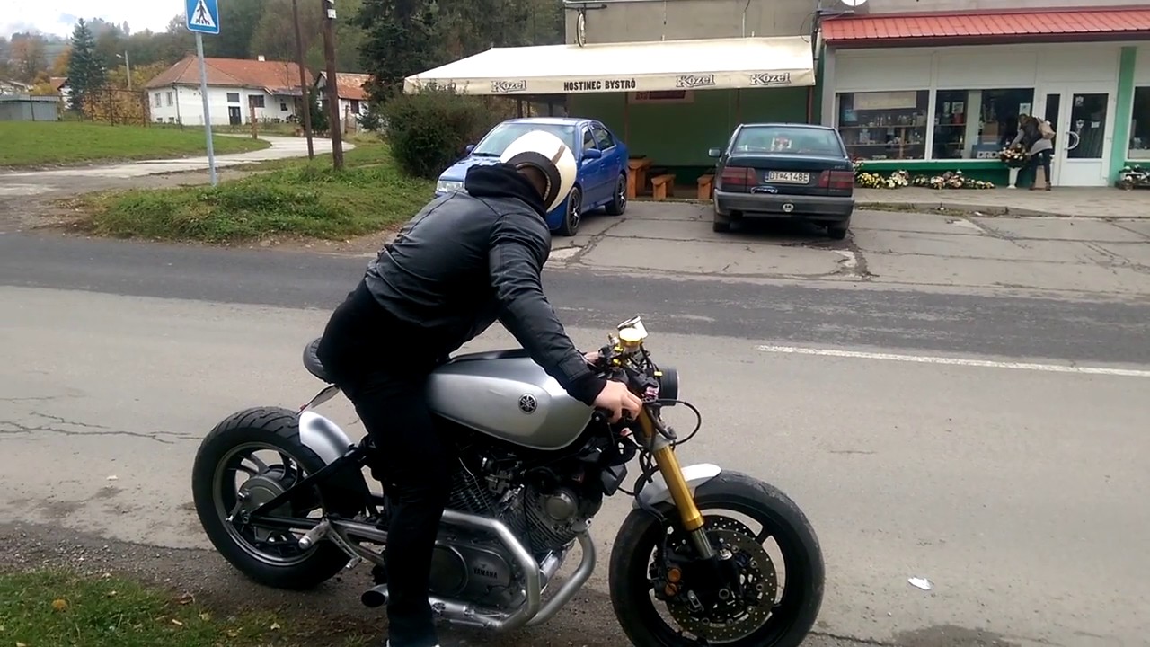 Finished Yamaha XV750 cafe racer