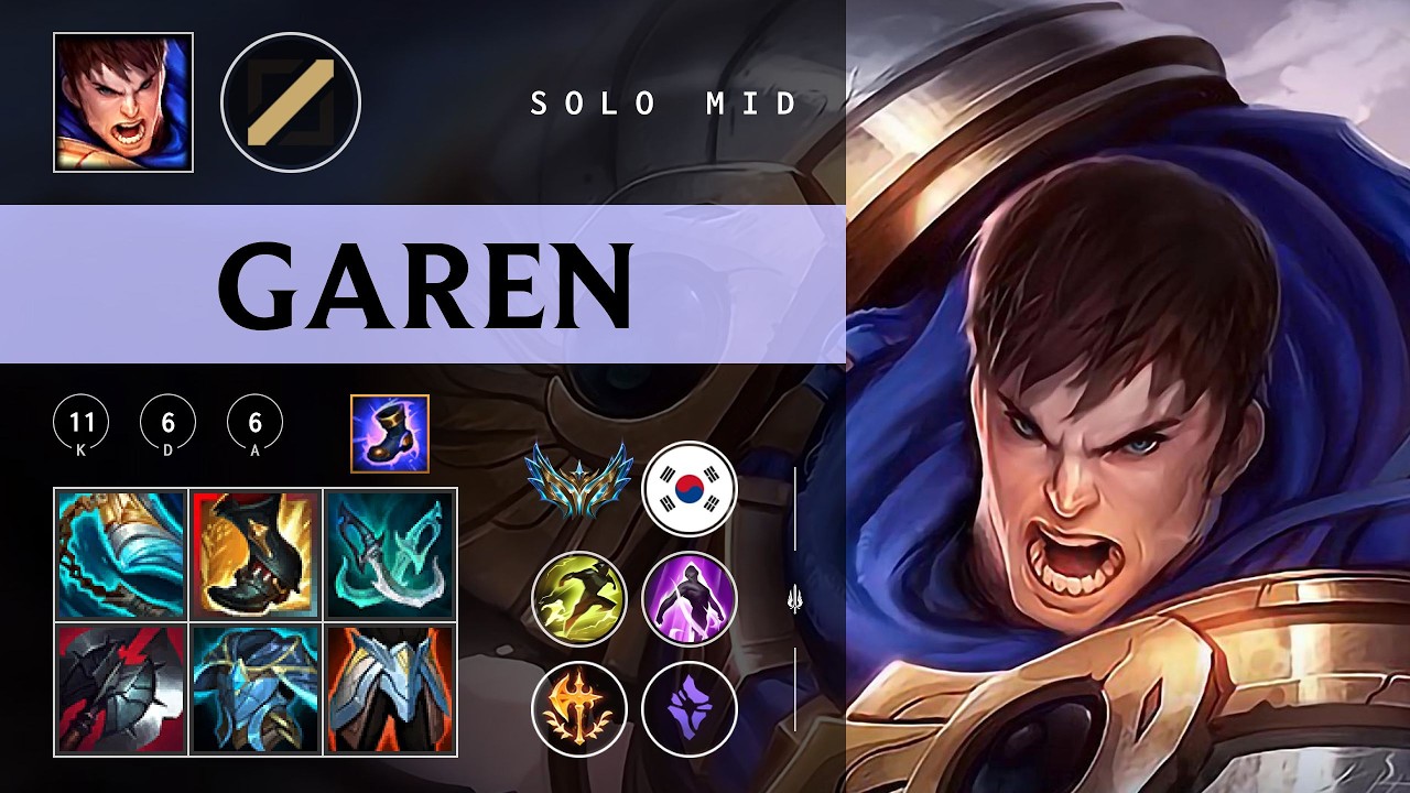 Garen Mid vs Katarina - KR Challenger Patch 26.05