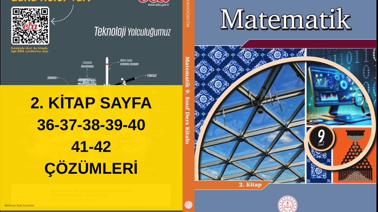 💯 9. Sınıf MEB 2. Matematik Kitabı sayfa 36-37-38-39-40-41-42 Çözümleri (2025-2026) 