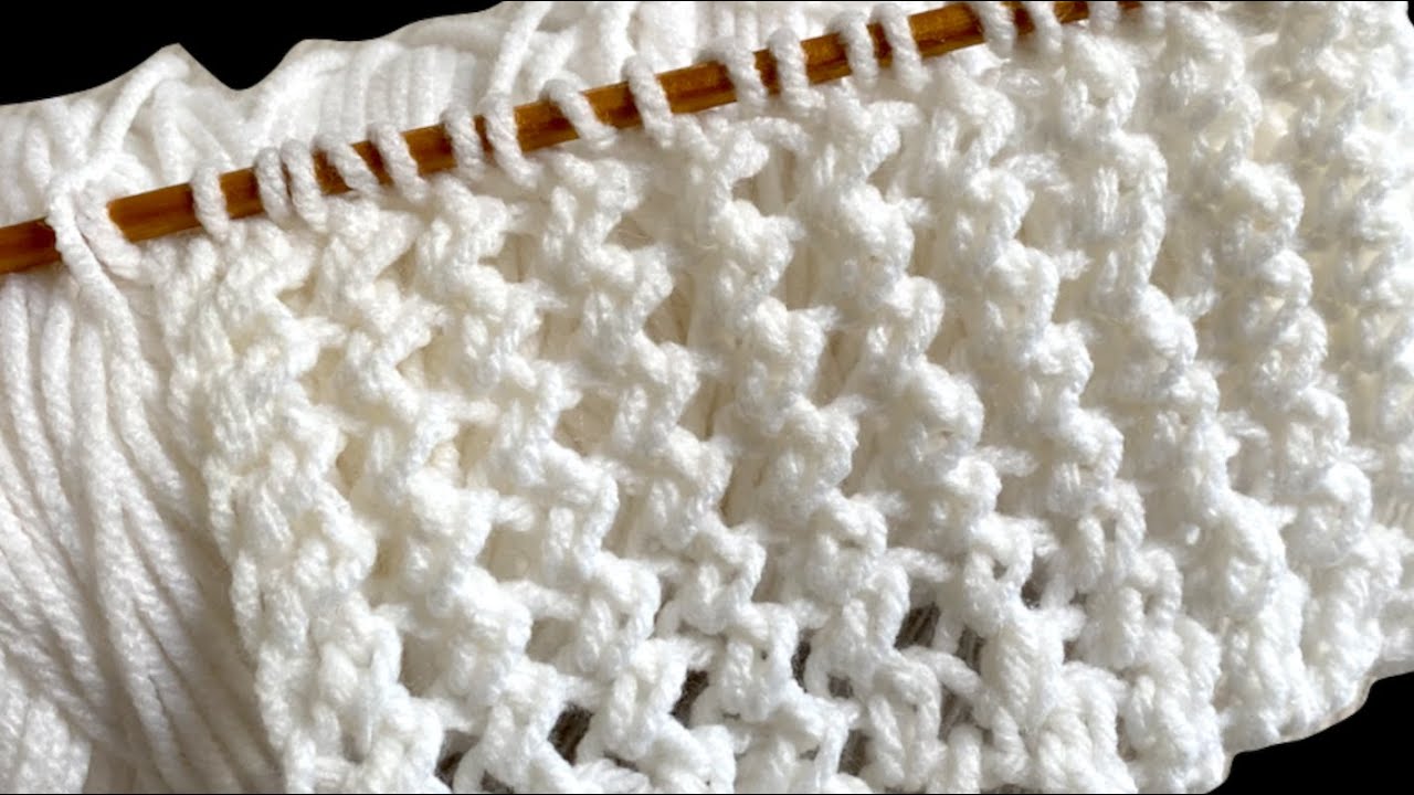 Beautiful and Simple Knitting Stitch Pattern for Beginners | 适于初学者的针织图案