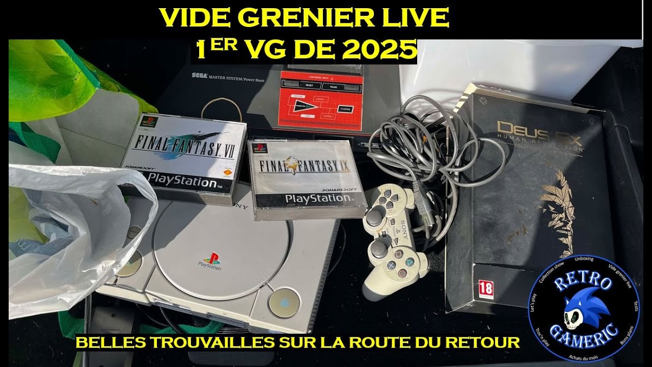 VIDE GRENIER LIVE : 1ER VG DE 2025 ET 1ER CARTON :  DE BELLES TROUVAILLES SUR LE RETOUR
