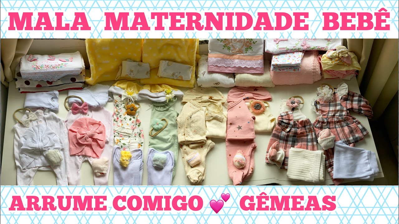 MALA MATERNIDADE DO BEBÊ (Das bebês) | Gêmeas 💕 #malamaternidade #maladobebe #malamaternidadedobebe