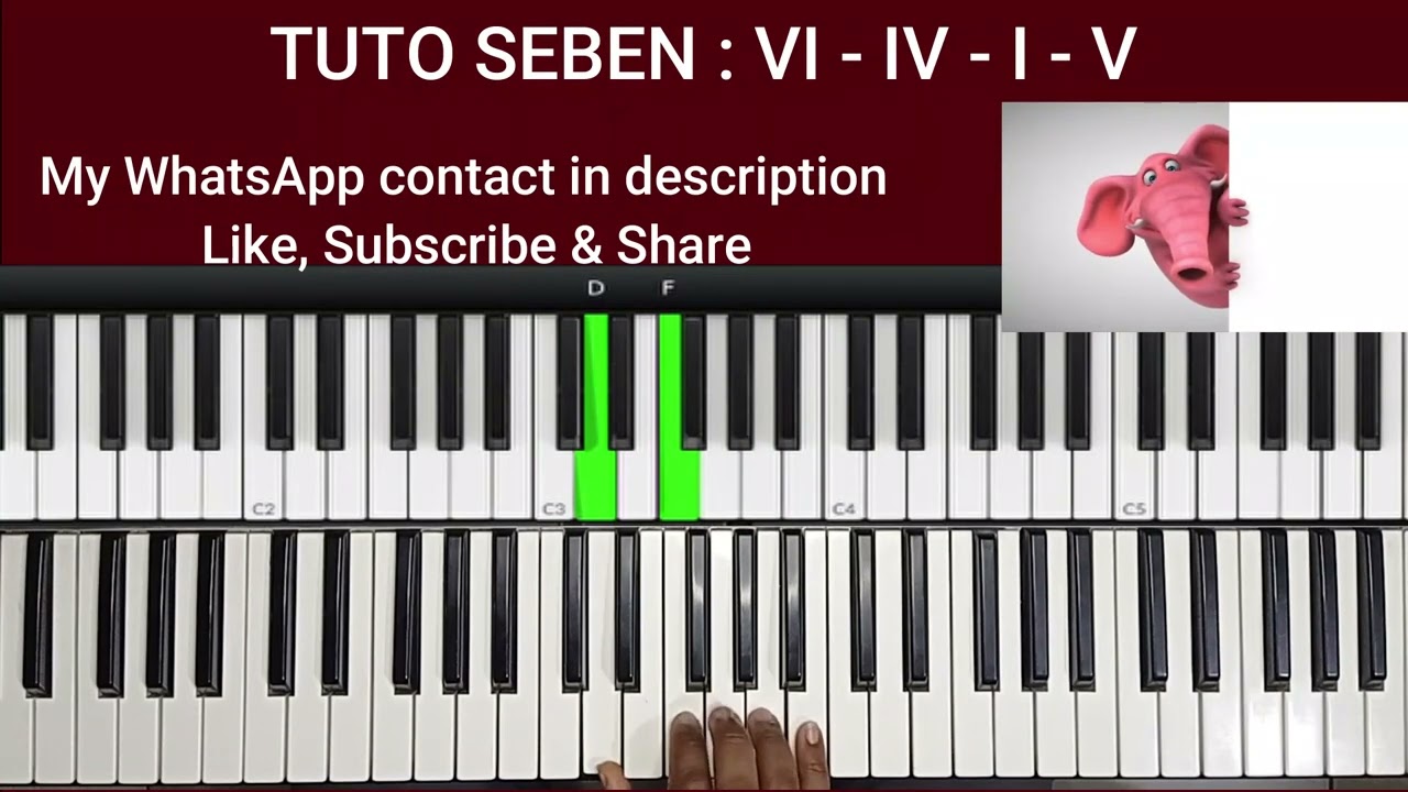 How To Create Seben Solos on Piano [ 6 - 4 - 1 - 5 ] Tutorial