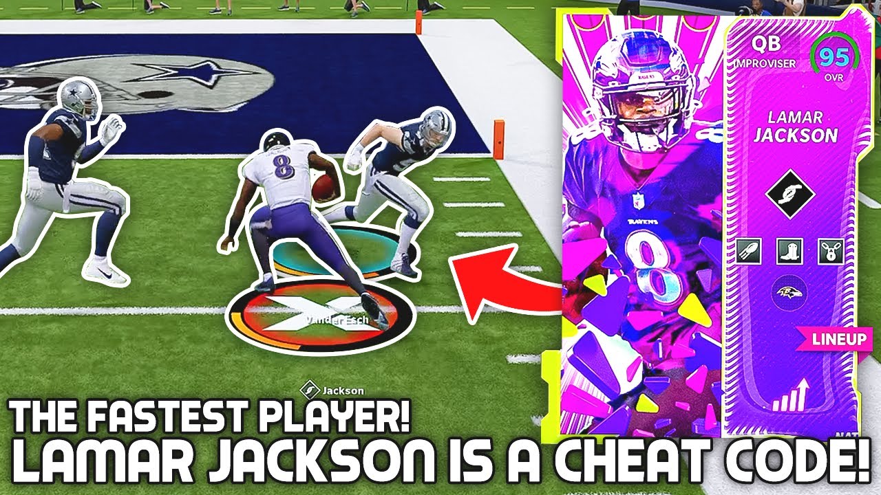 Lamar Jackson is a CHEAT CODE! Fastest Player In the Game! Madden 22