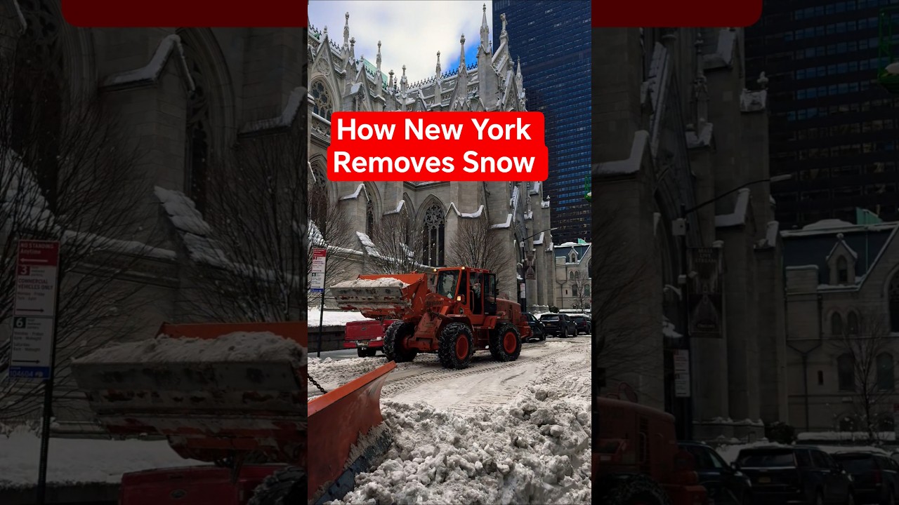 How New York Removes Snow | Manhattan Snow Removal | Process #snow #newyorkcity