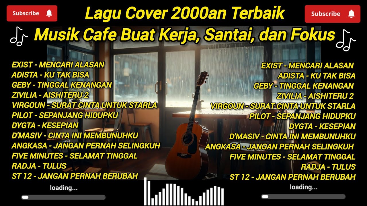 Lagu Cover 2000an Terbaik | Musik Cafe Buat Kerja, Santai, dan Fokus