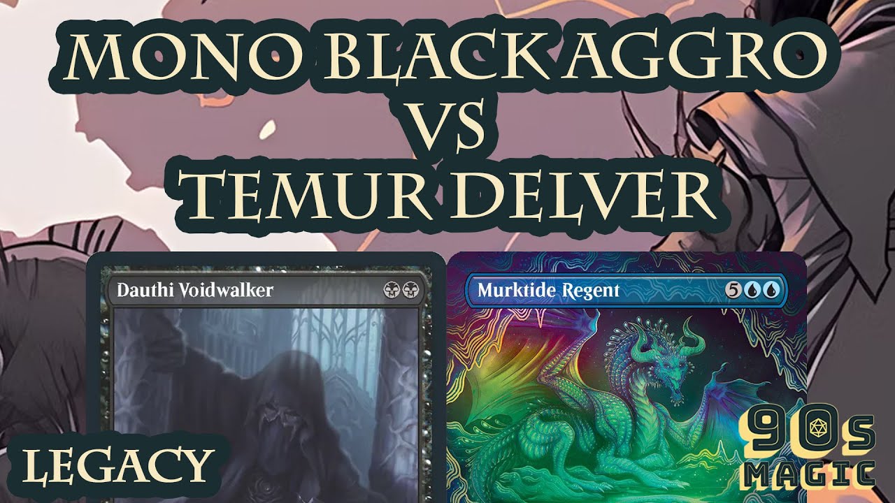 Mono Black Aggro против Temur Delver [MTG Legacy]