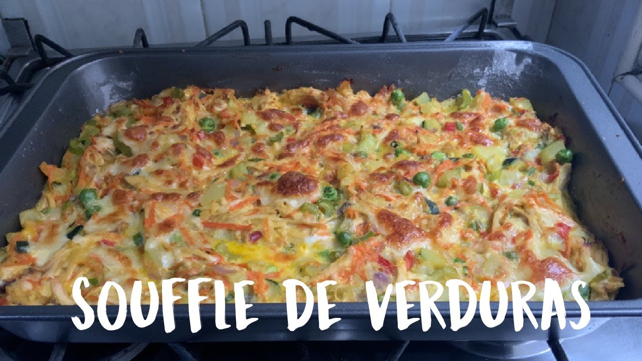 Cómo preparar un Souffle de Pollo con Verduras