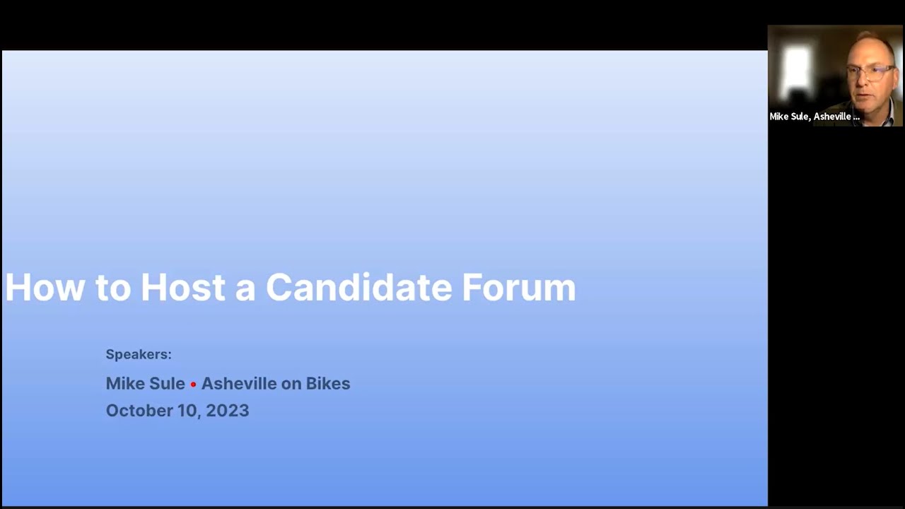 Webinar: How to Host a Candidate Forum