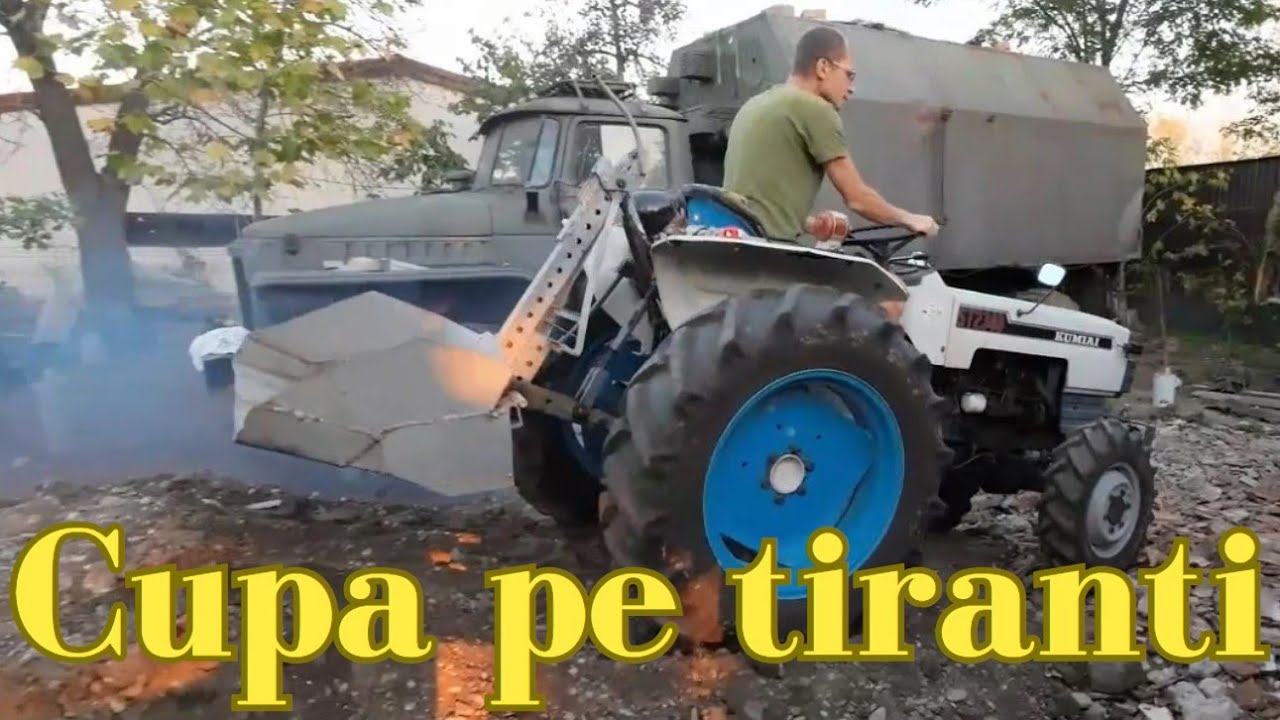 Cupa pe tiranti - Mitsubishi D2350 - ingropam pilonii