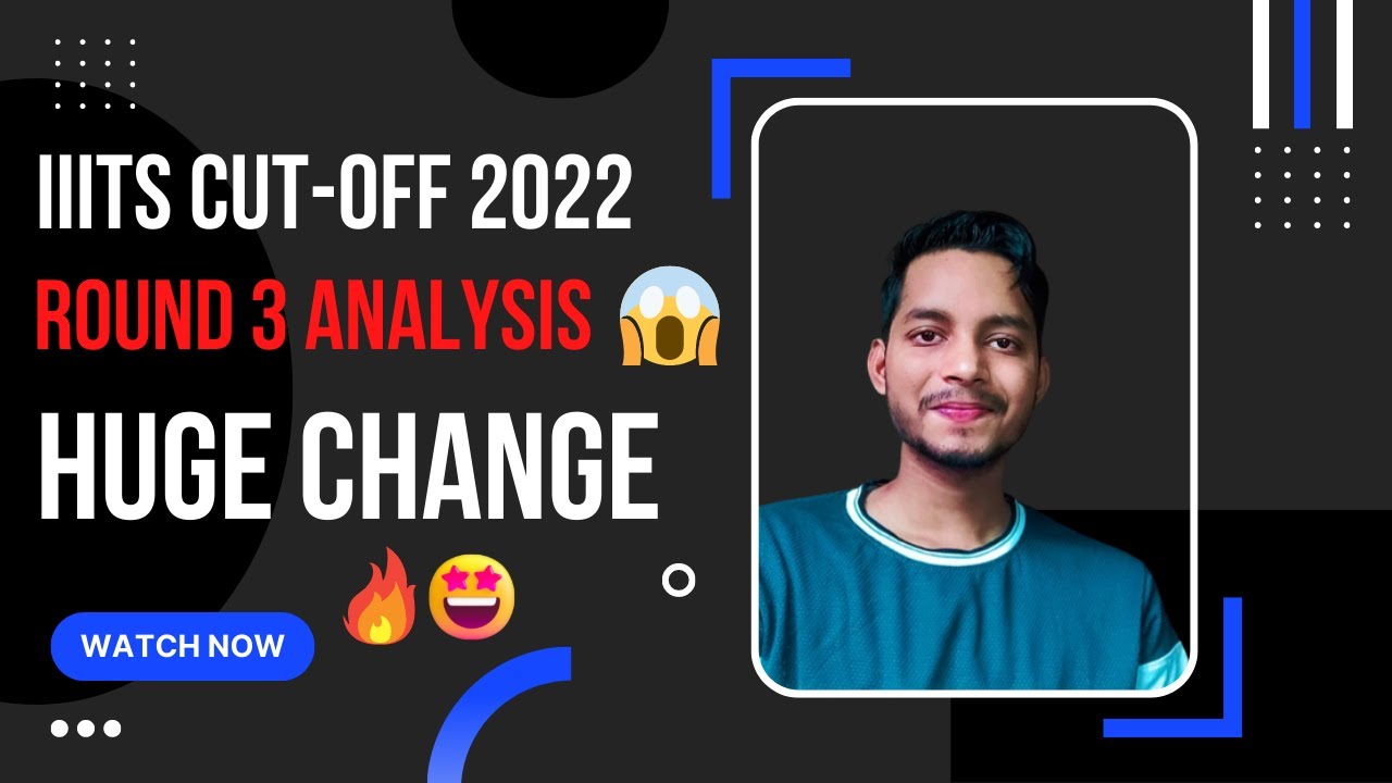 IIITs round 3 cutoff shocking trend 2022 😱🔥| 100% IIIT | Cutoff decreases 😲 | cutoff analysis😍👀