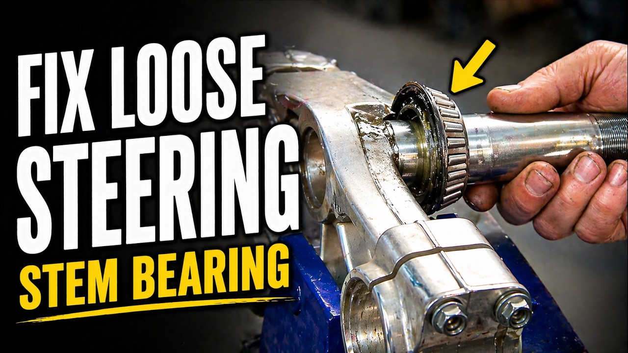 HONDA CRF Steering Stem Bearing Removal and Install! Parts in Description!