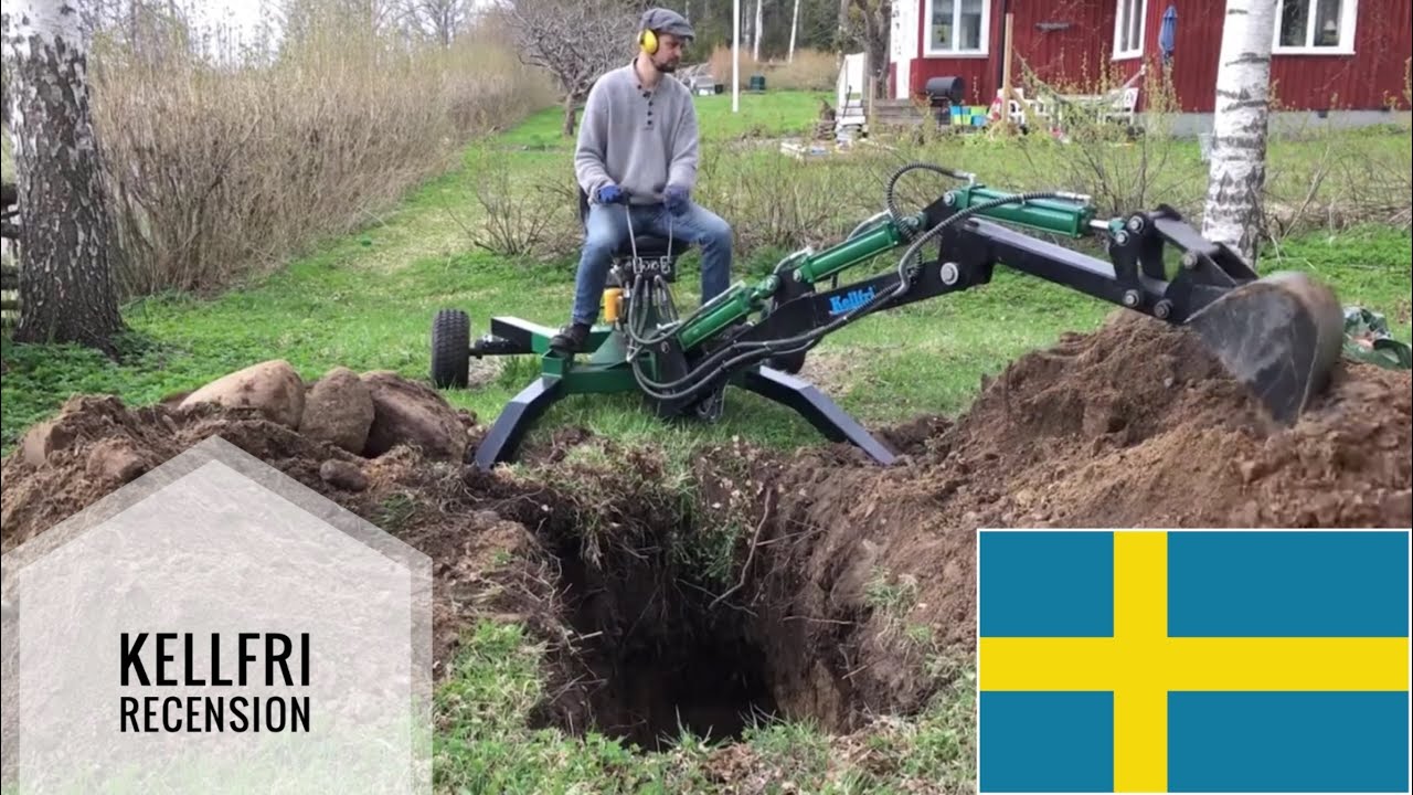 Kellfri ATV Minigrävare / Grävaggregat recension . Bra o dåligt med Kellfrin!