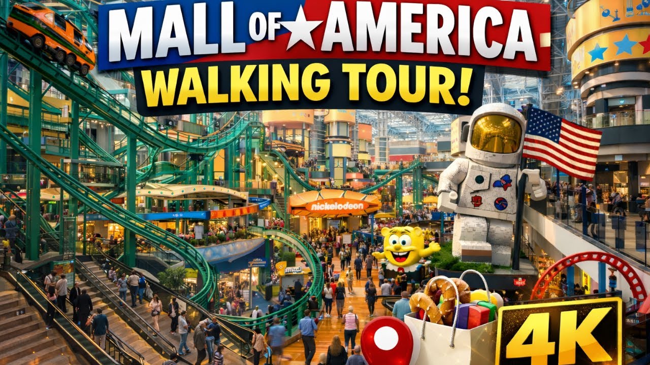 Mall of America - Bloomington, Minnesota USA 4K Walking Tour Jan 2022