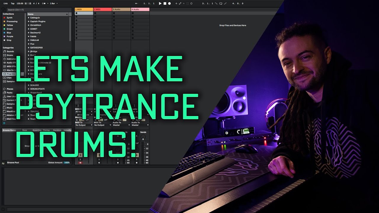 Psytrance Drums in Ableton Live - Psytrance Tutorial Ableton