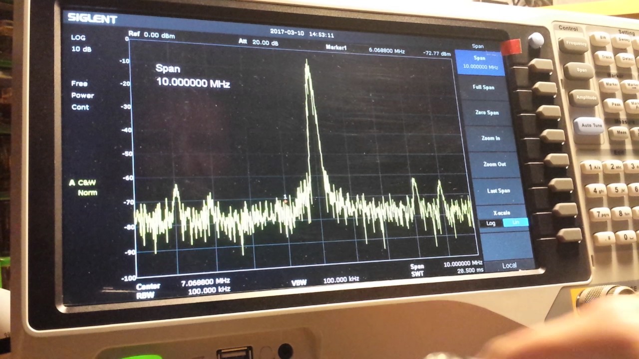Siglent SSA 3021x, Measuring power of two CW signals